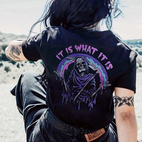 Women's IT IS WHAT IT IS PRINT T-shirt